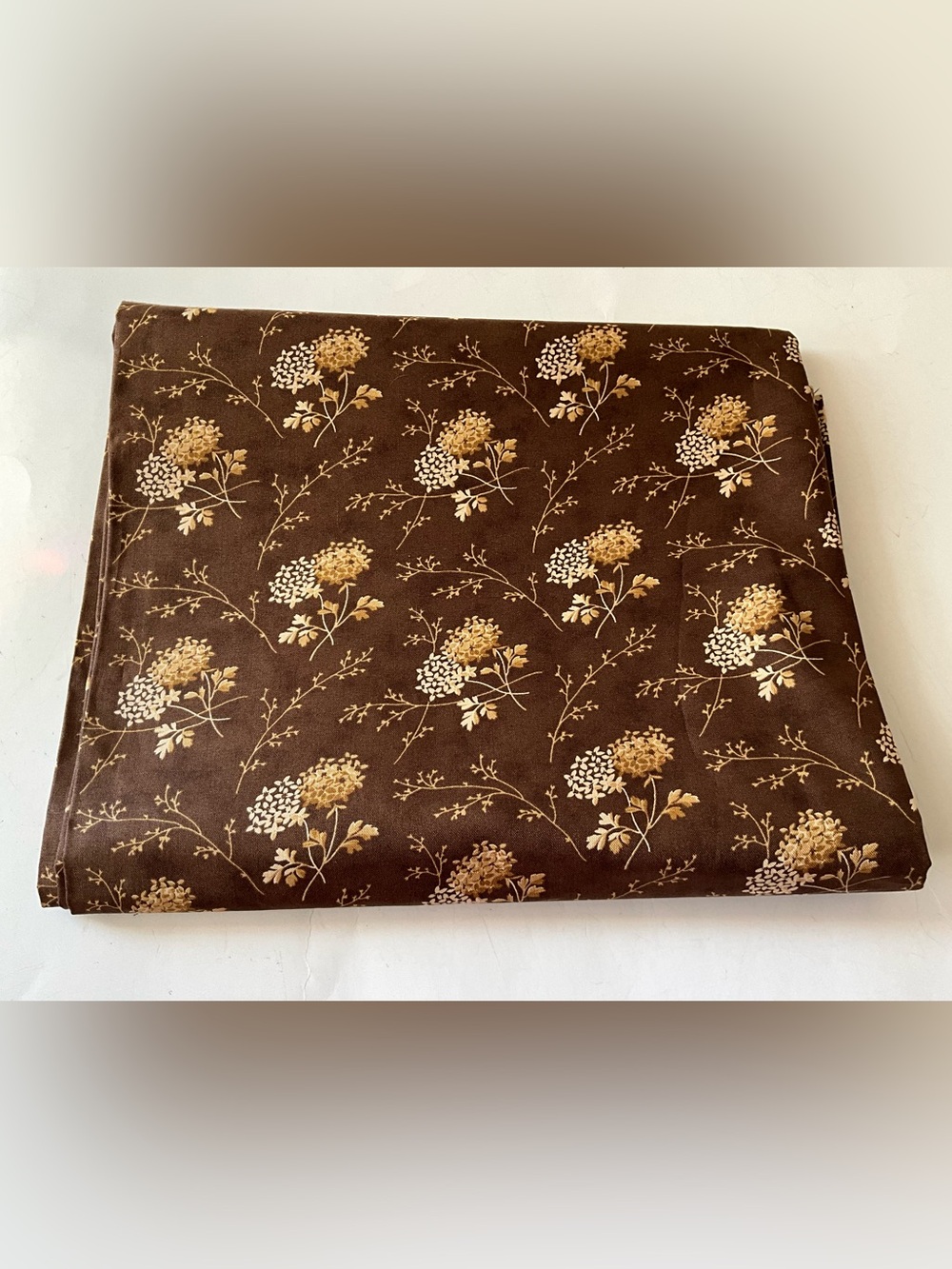 Quilting Sewing Fabric Moda#4092 Double Chocolat Floral Brown Beige White 2.3YD